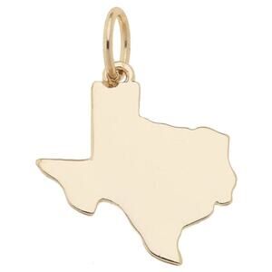 Texas State Shiny Gold Charm